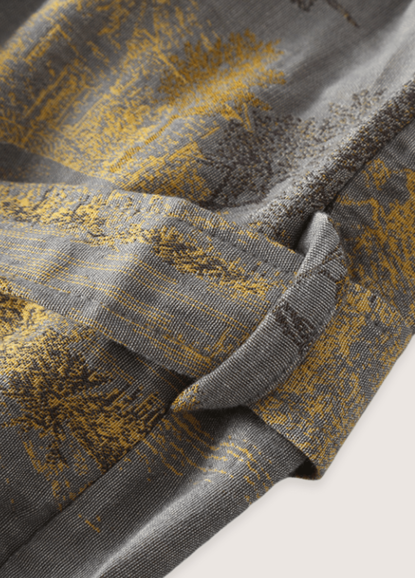Peignoir Homme 100% Coton | Élégant Kimono Traditionnel Confortable | Coupe Classique Gris 4