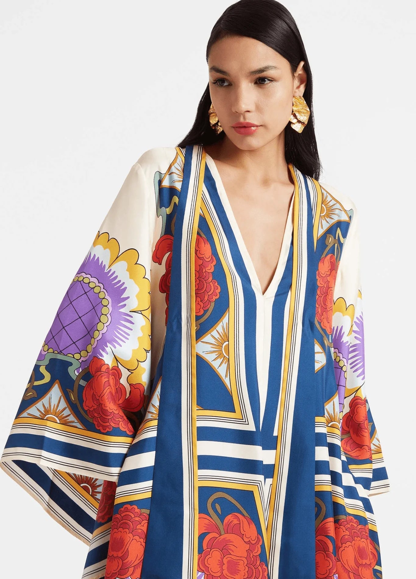 Robe Femme Kimono Longue en Polyester | Élégante et Confortable Robe Longue 3