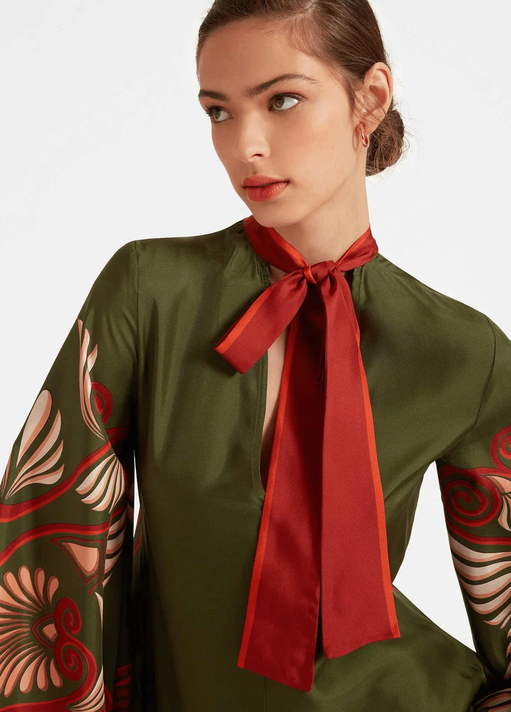 Robe Femme en Polyester Coton | Élégante Kimono Verte Tendance 2