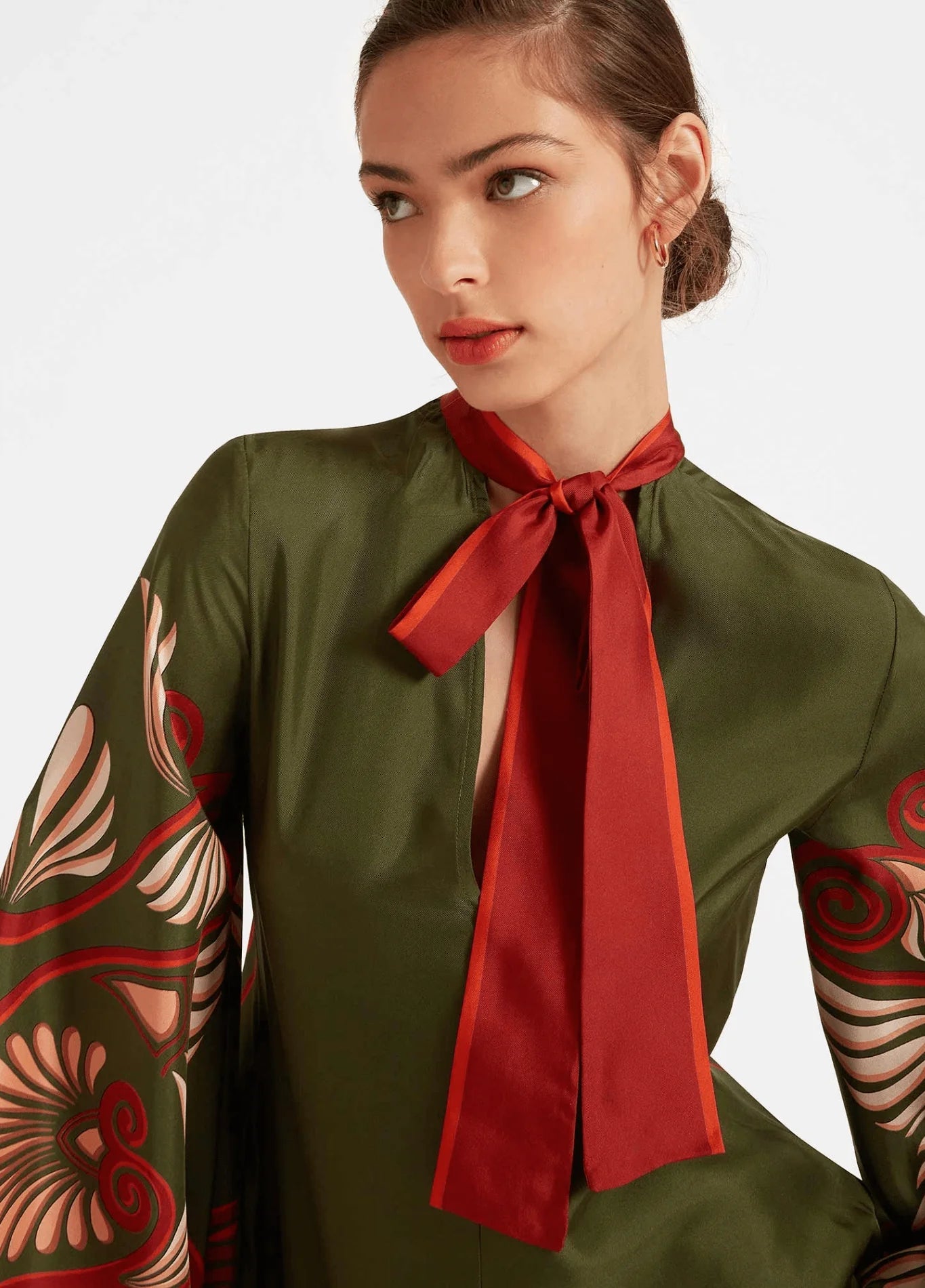Robe Femme en Polyester Coton | Élégante Kimono Verte Tendance 2