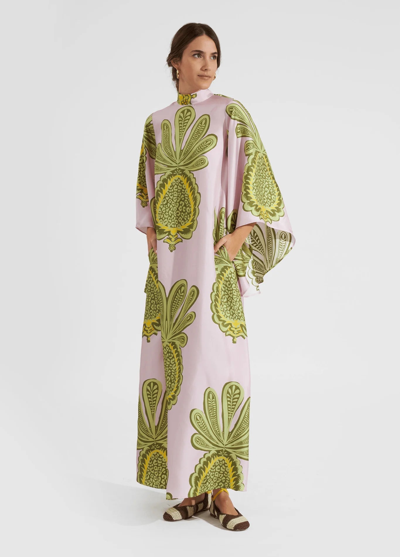 Robe Longue Femme en Polyester | Élégante Robe Kimono Fluide pour Toutes Occasions 0