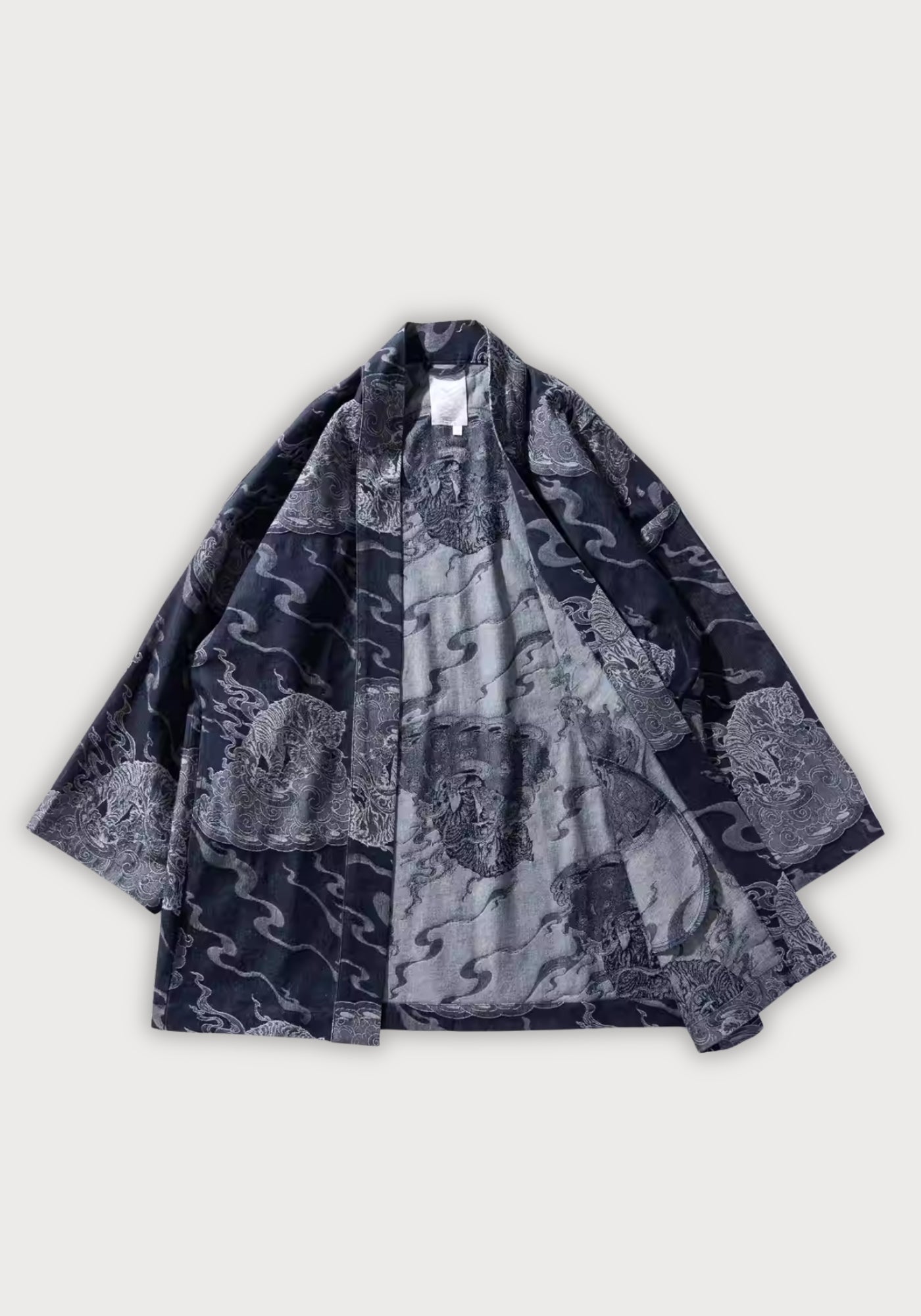Unisex Lightweight Cotton Denim Kimono | Elegant Artistic Summer Haori 0