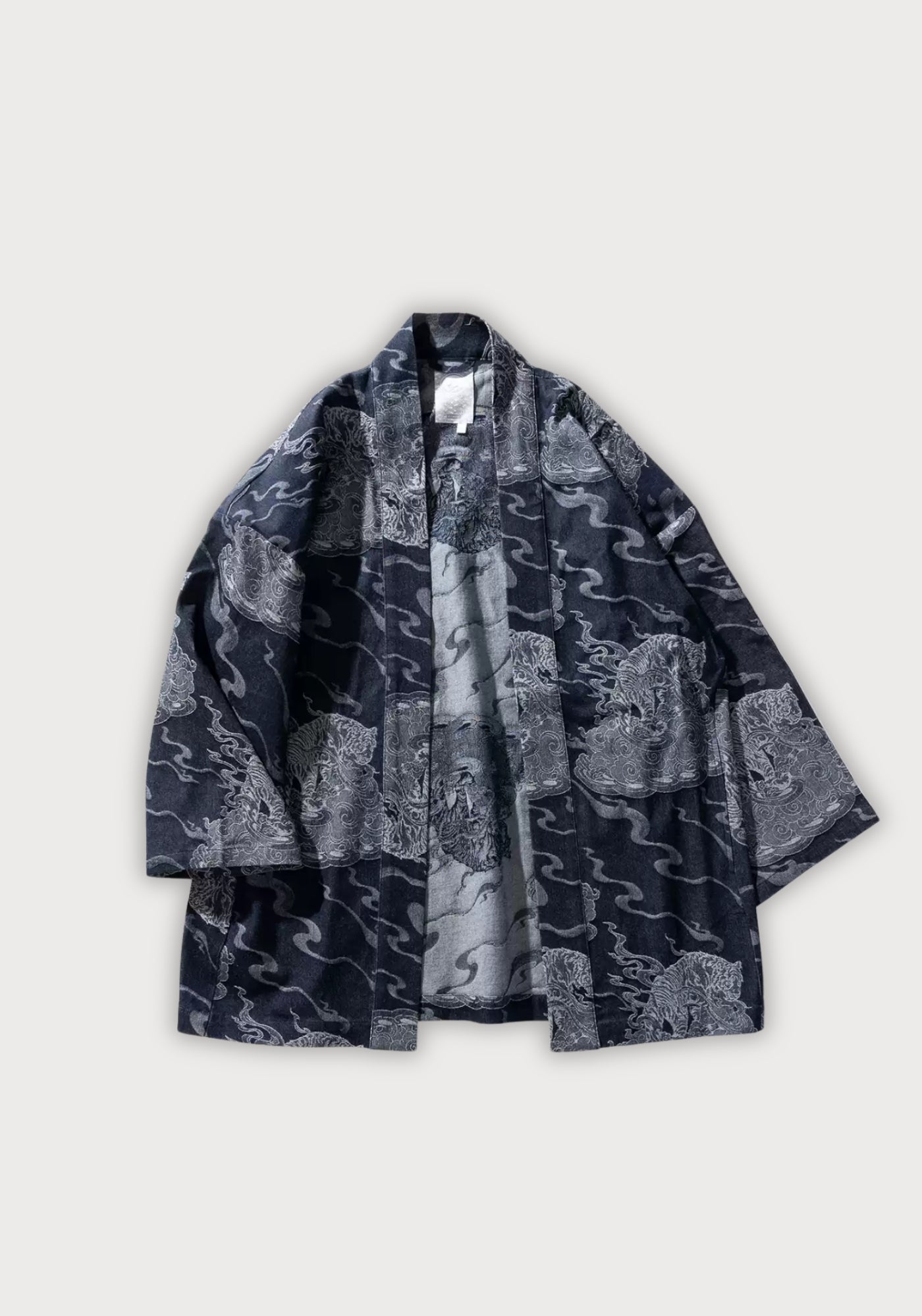 Unisex Lightweight Cotton Denim Kimono | Elegant Artistic Summer Haori 1