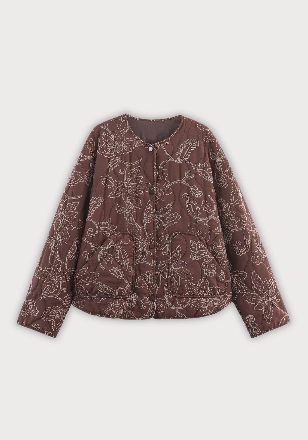 Veste Femme Coton Polyester Kimono | Élégante Matelassée Printemps Automne 0