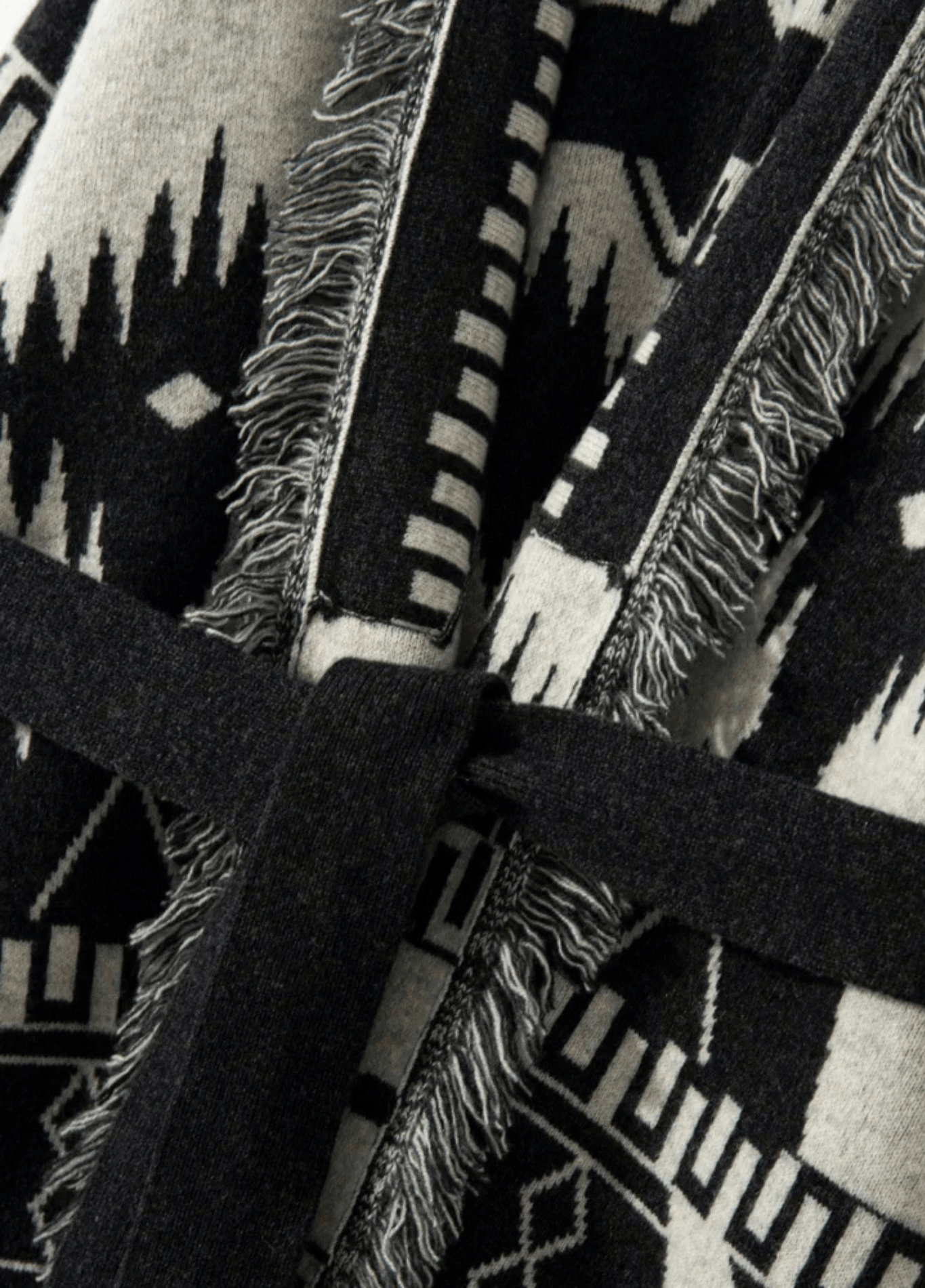 Veste Femme Kimono Cachemire | Élégante Ample avec Motif Aztèque 2