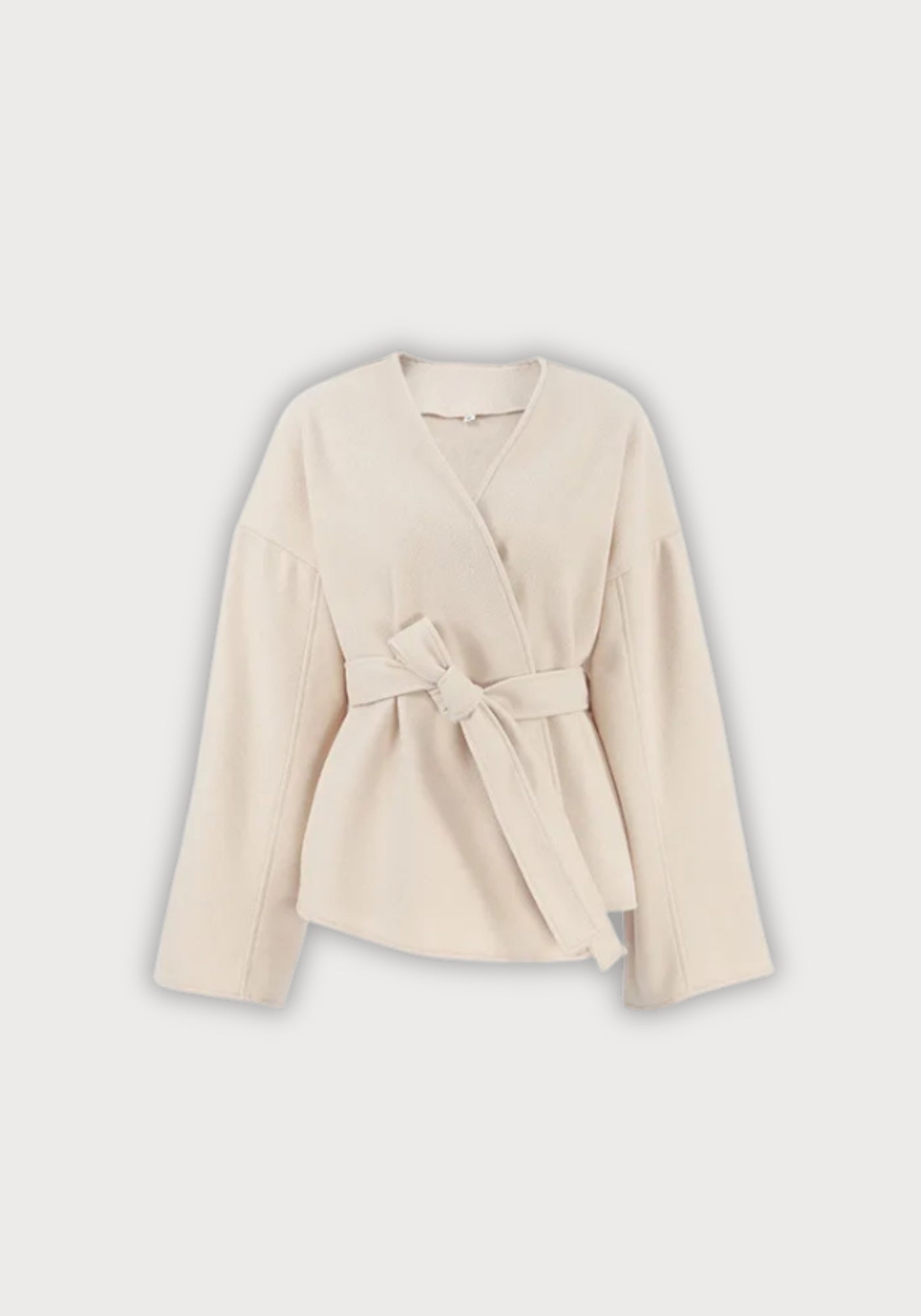 Veste Femme Kimono Écru | Élégante Veste Court en Tissu Doux 2