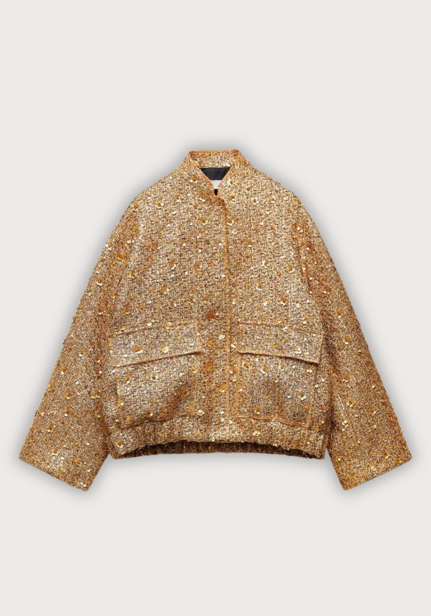 Veste Femme Kimono Élégante en Polyester | Scintillante pour Soirée avec Manches Longues 0