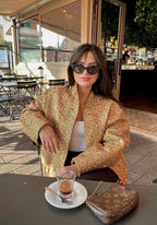 Veste Femme Kimono Élégante en Polyester | Scintillante pour Soirée avec Manches Longues 5
