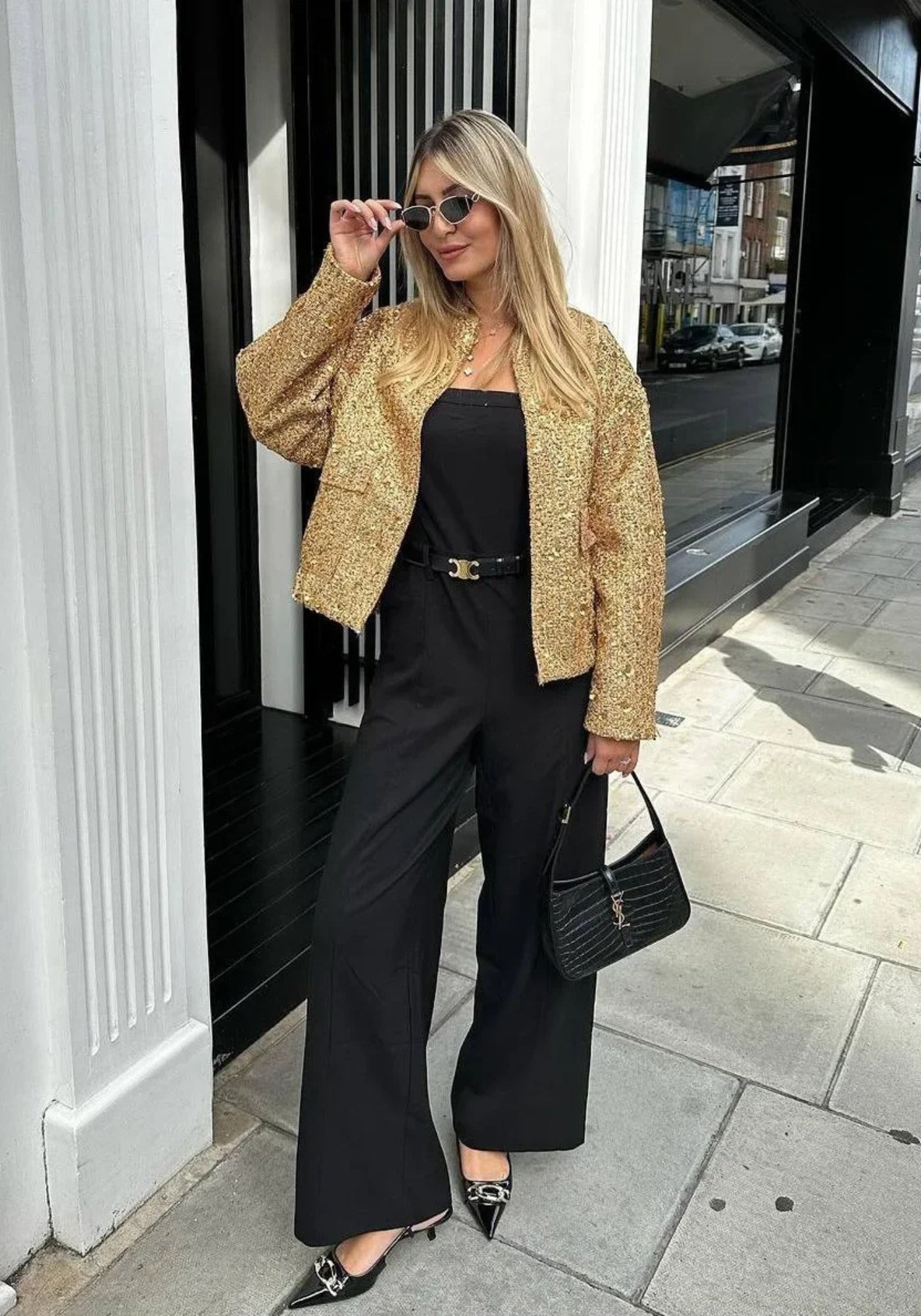 Veste Femme Kimono Élégante en Polyester | Scintillante pour Soirée avec Manches Longues 6