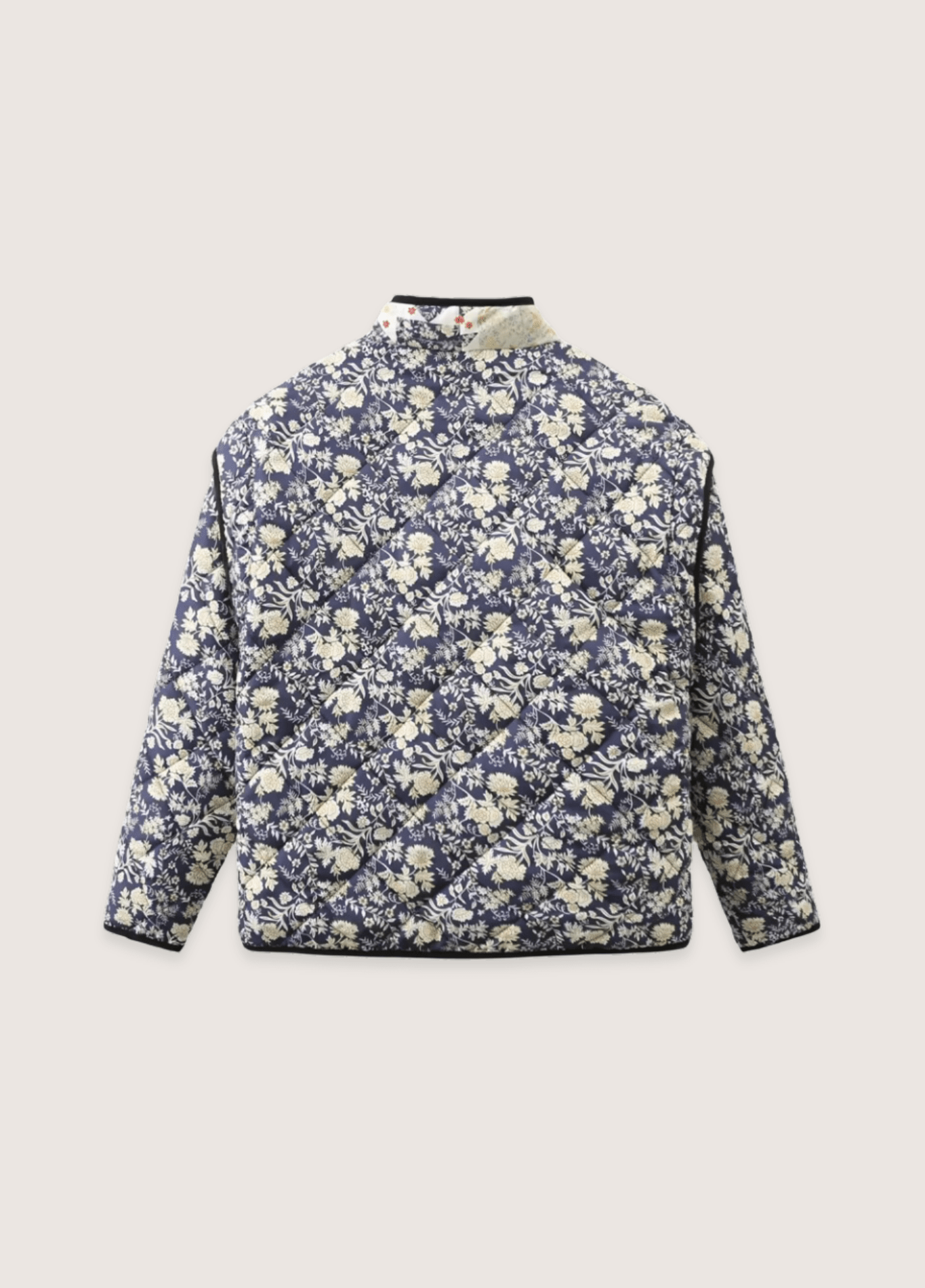 Veste Femme Kimono Matelassée | Élégante Coupe Oversize avec Motifs Floraux 1