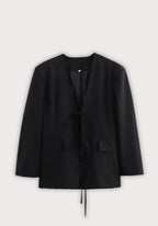 Veste Femme Kimono Noir | Oversize Élégante en Coton pour l'Été 1