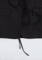 Veste Femme Kimono Noir | Oversize Élégante en Coton pour l'Été 3