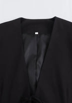 Veste Femme Kimono Noir | Oversize Élégante en Coton pour l'Été 4