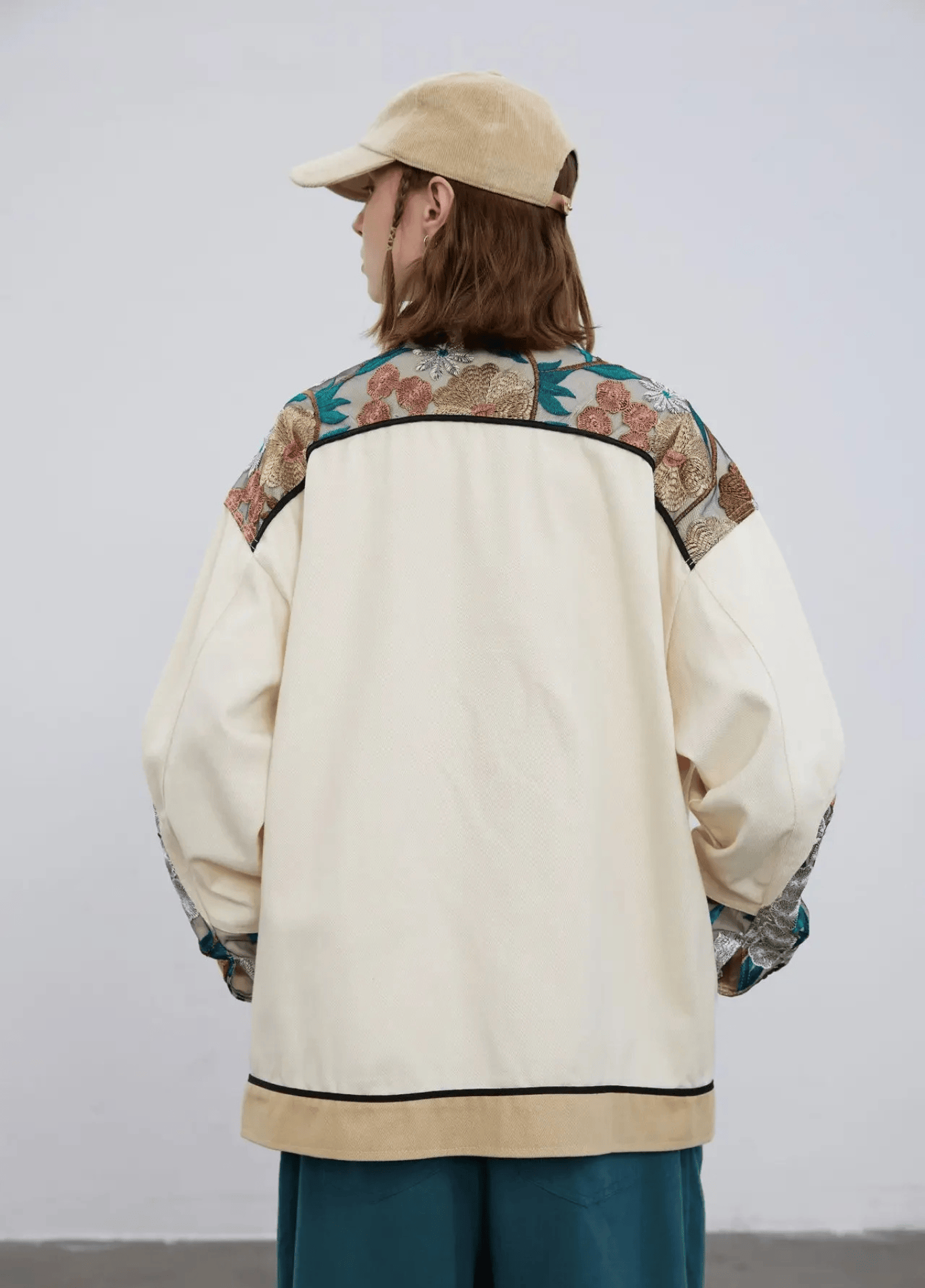 Veste Femme Kimono Polyester | Élégante Oversize à Motifs Floraux Japonais 3