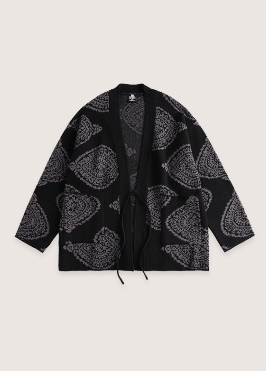 Veste Femme Kimono en Tissu Cachemire | Élégante Veste d'Hiver avec Motifs Paisley 0