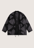 Veste Femme Kimono en Tissu Cachemire | Élégante Veste d'Hiver avec Motifs Paisley 0