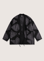 Veste Femme Kimono en Tissu Cachemire | Élégante Veste d'Hiver avec Motifs Paisley 0