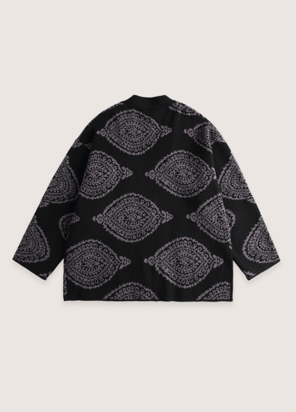Veste Femme Kimono en Tissu Cachemire | Élégante Veste d'Hiver avec Motifs Paisley 1