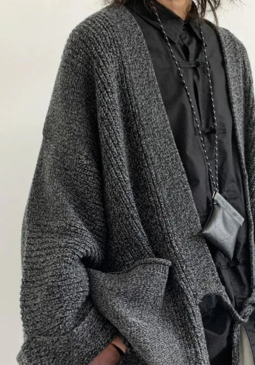 Veste Femme Kimono en Tricot | Oversize Élégante en Laine et Polyester 6