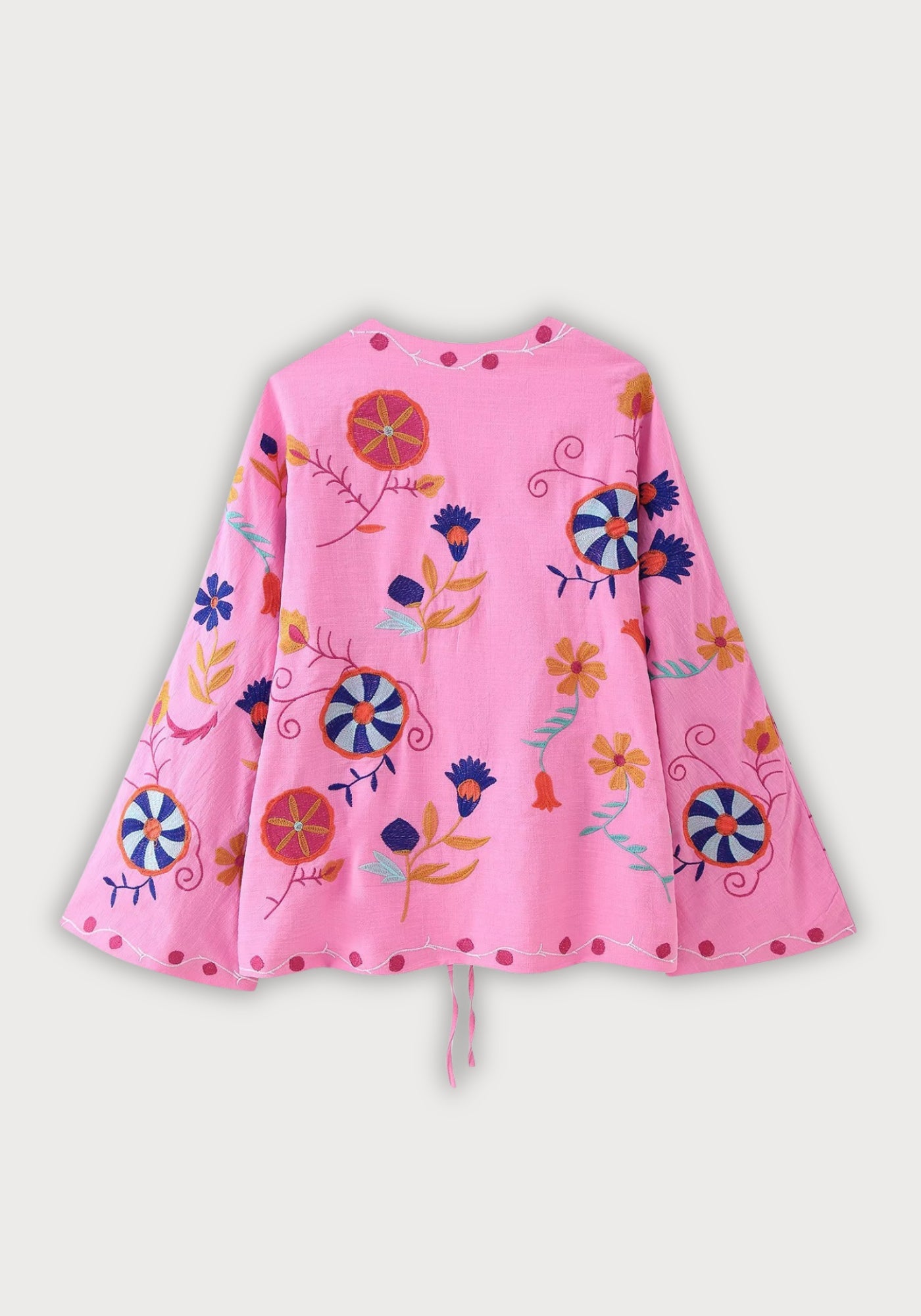 Veste Femme Léger Kimono Brodé | Élégante et Colorée avec Manches Évasées 1