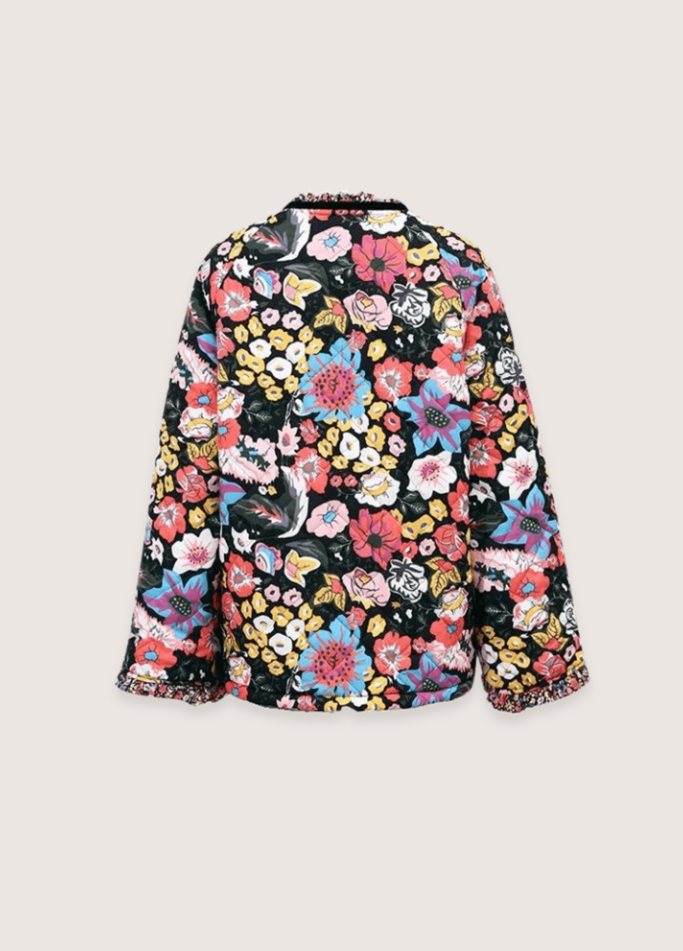 Veste Femme Matelassée Floral | Élégante Coupe Oversize Hiver 1