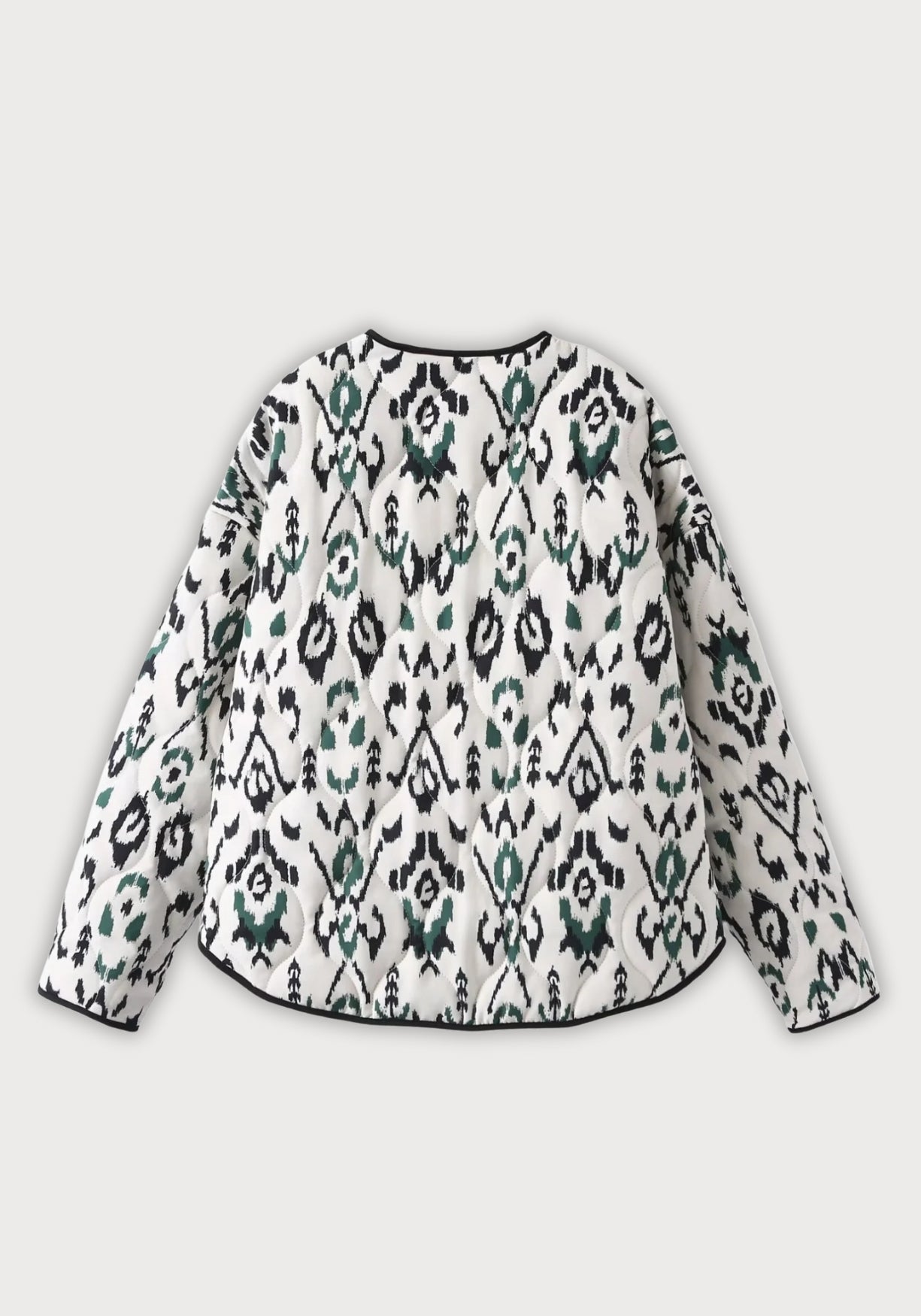 Veste Femme Matelassée Ikat | Élégante Coupe Oversize Confortable Mi-Saison 3