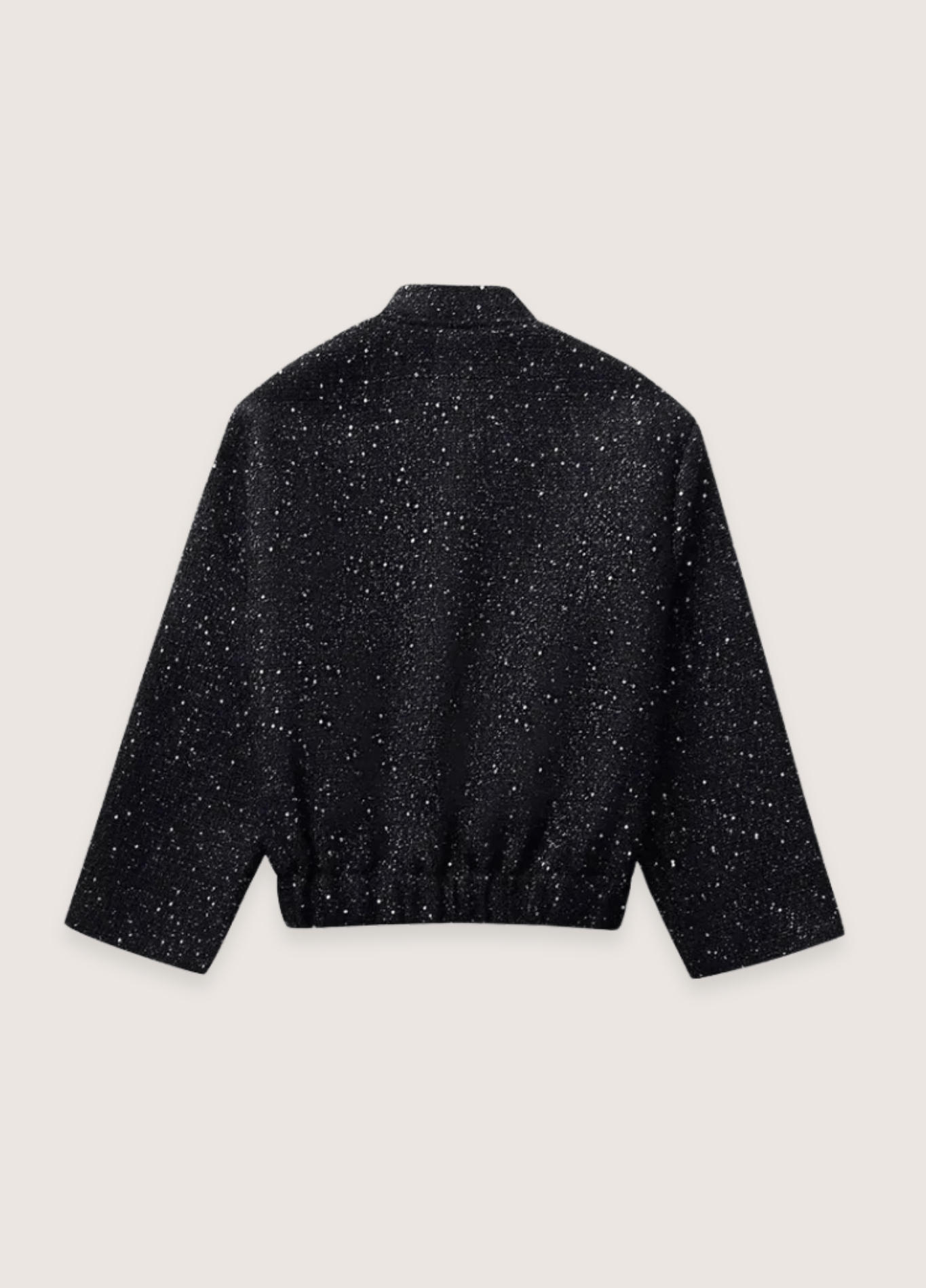 Veste Femme Pailletée Polyester Kimono | Élégante Coupe Urbaine 7/8 Manches 1