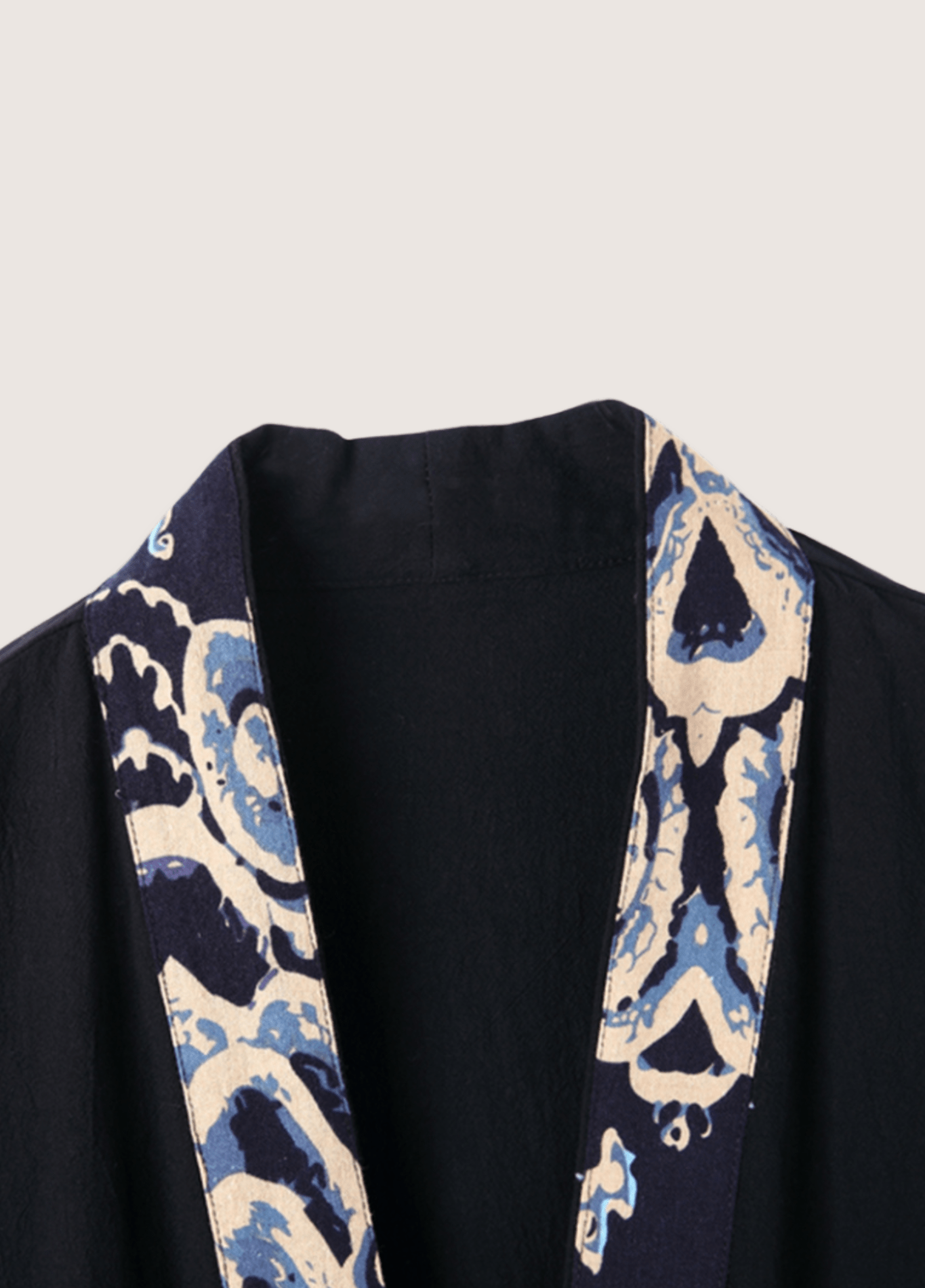 Veste Homme Polyester Kimono | Élégante Coupe Ample Décontractée 2