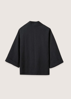 Veste Homme en Coton et Lin Noir | Élégante Veste Kimono Confortable 1