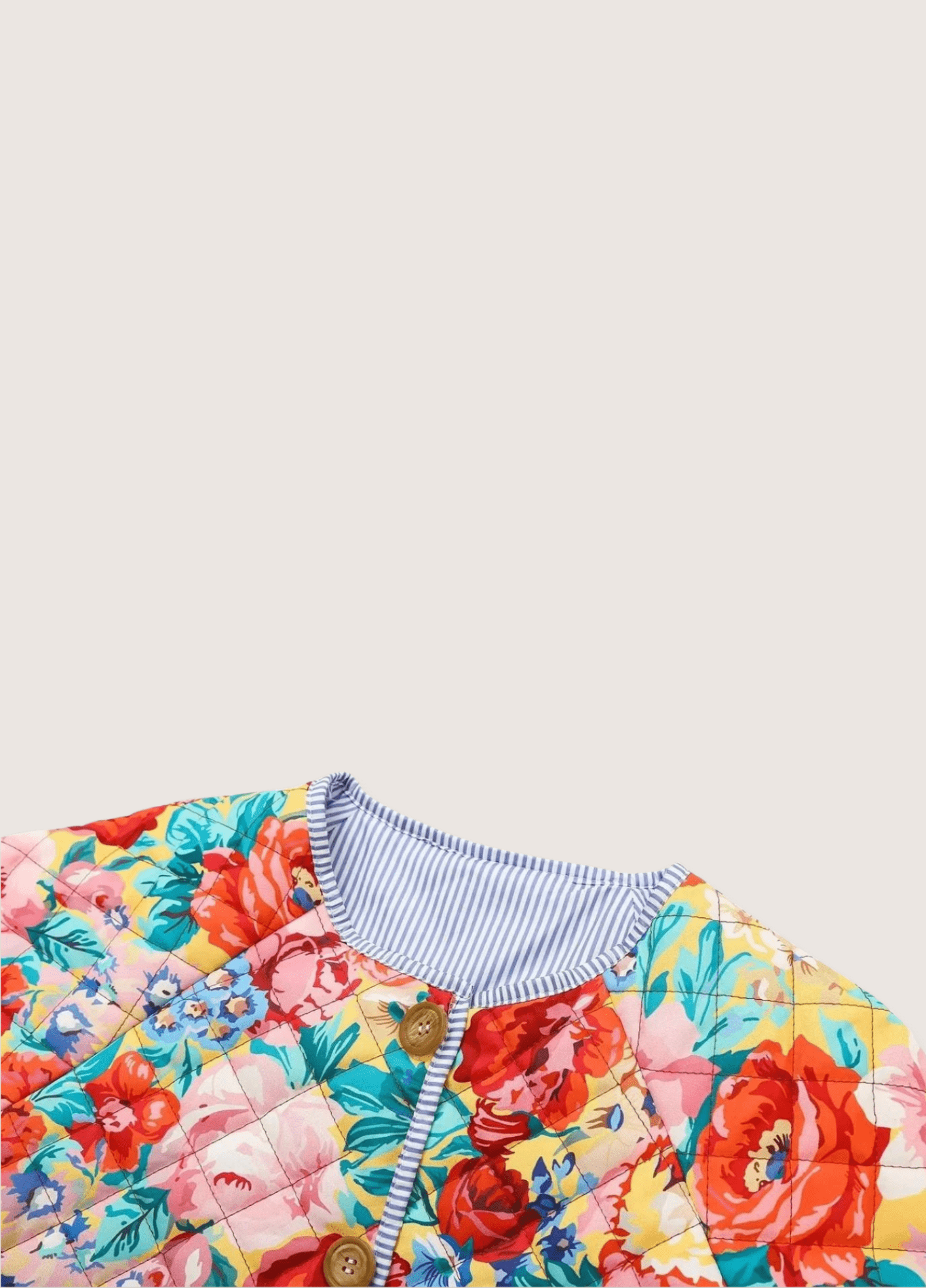 Veste Kimono Femme Floral Matelassée | Élégante Veste Japonaise Multicolore 2