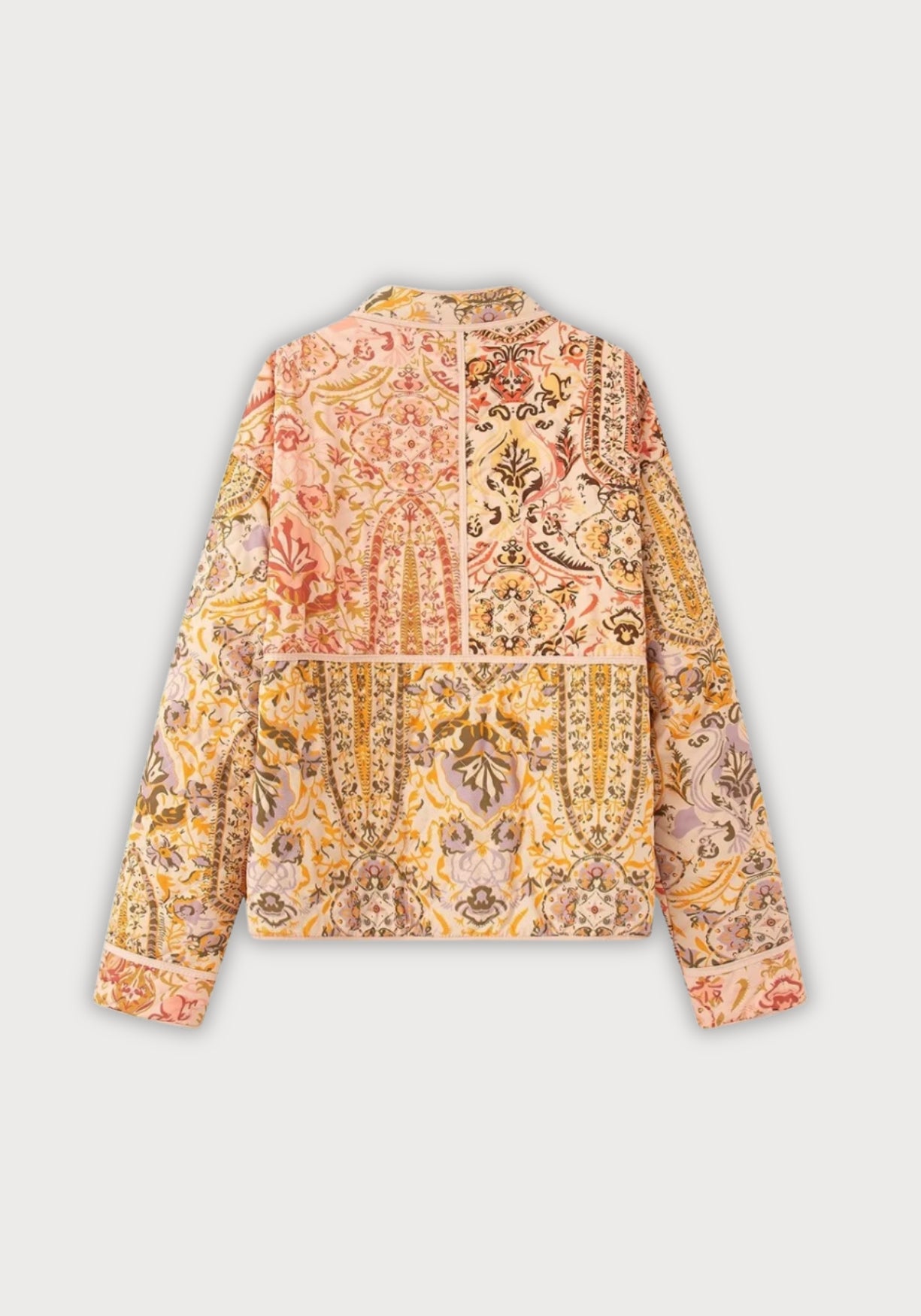 Veste Kimono Femme Matelassée | Élégante Coupe Droite Patchwork Pastel 1