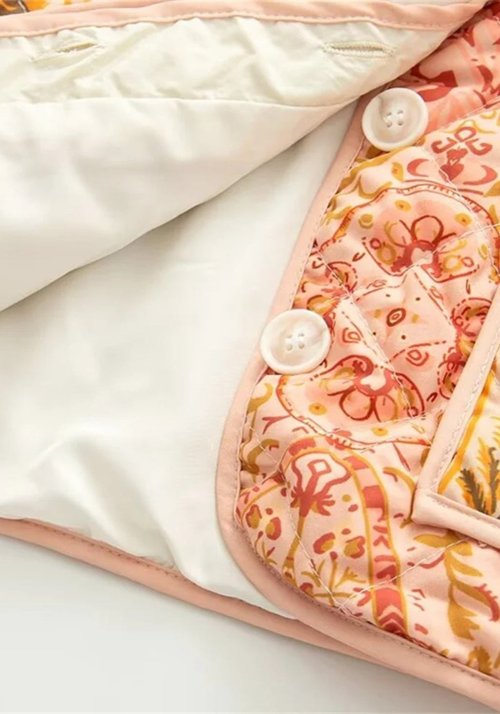 Veste Kimono Femme Matelassée | Élégante Coupe Droite Patchwork Pastel 7