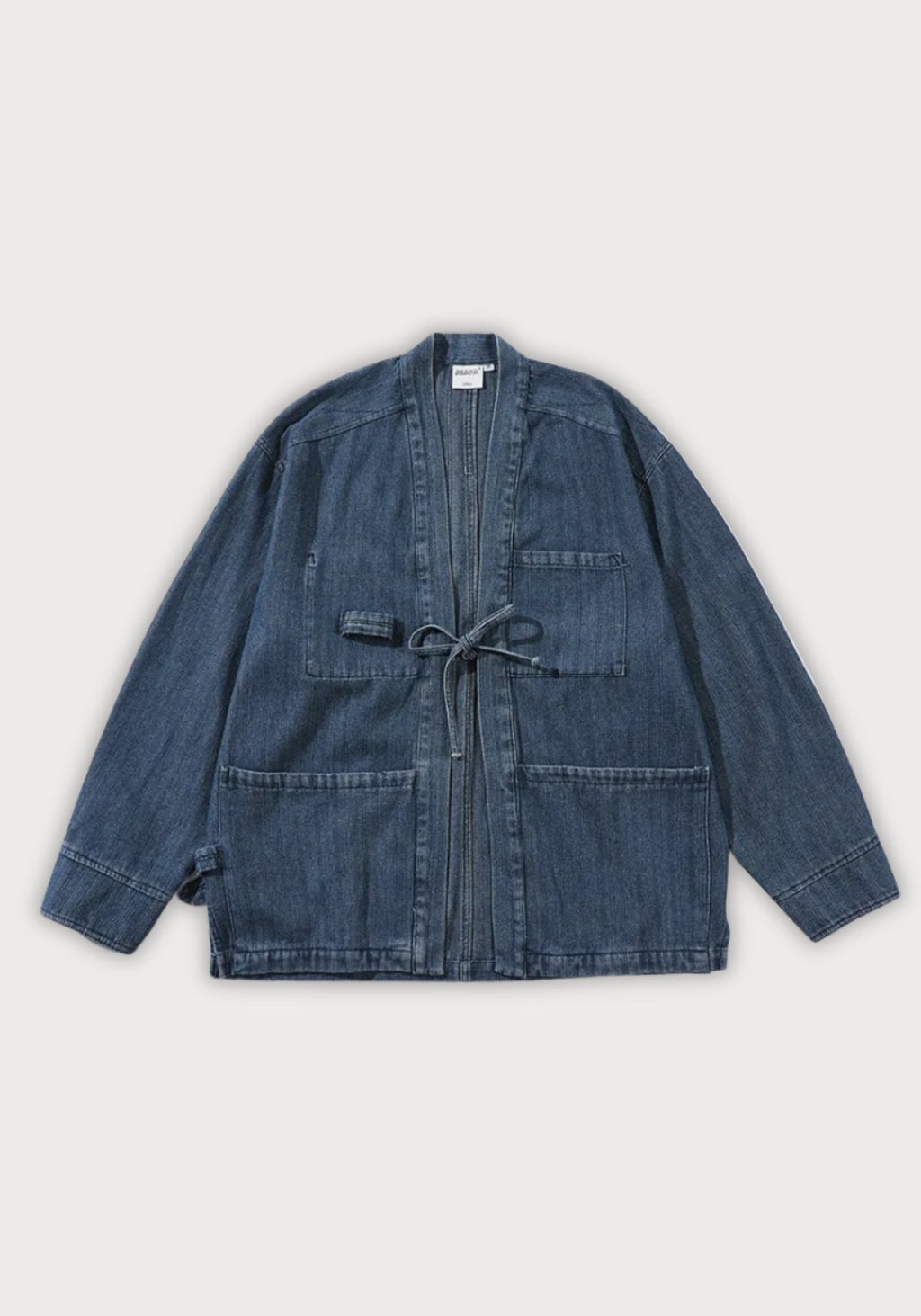 Veste Kimono Femme en Denim | Élégante et Confortable Coupe Droite 100% Coton 0