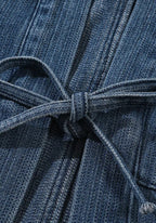 Veste Kimono Femme en Denim | Élégante et Confortable Coupe Droite 100% Coton 2