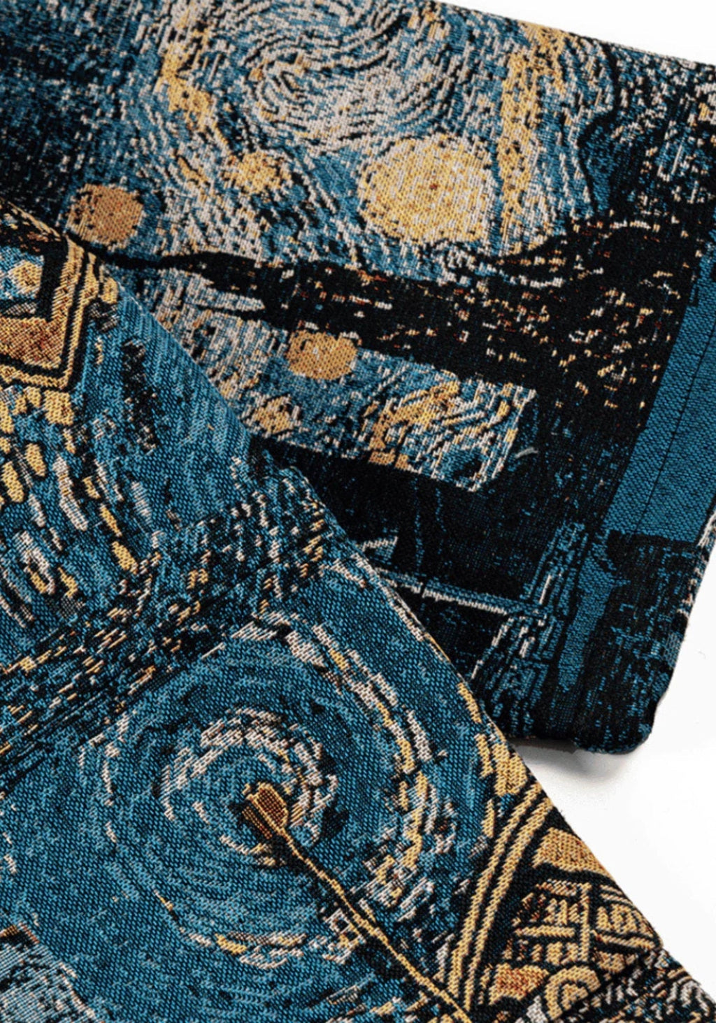 Veste Kimono Femme en Jacquard | Élégante Coupe Unisexe Inspirée de Van Gogh 2