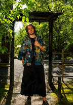 Veste Kimono Femme en Jacquard | Élégante Coupe Unisexe Inspirée de Van Gogh 6