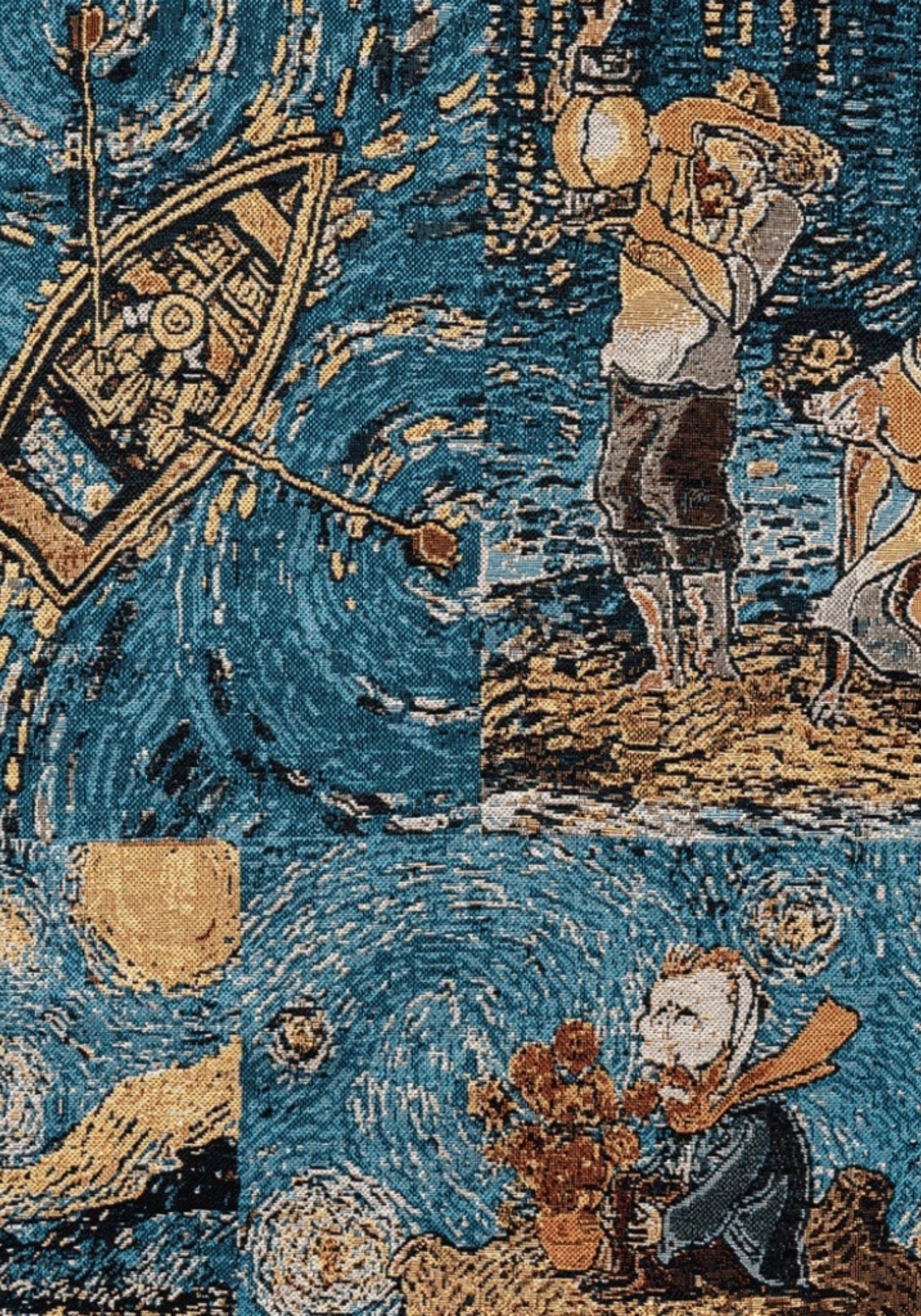 Veste Kimono Femme en Jacquard | Élégante Veste Inspirée de Van Gogh 3