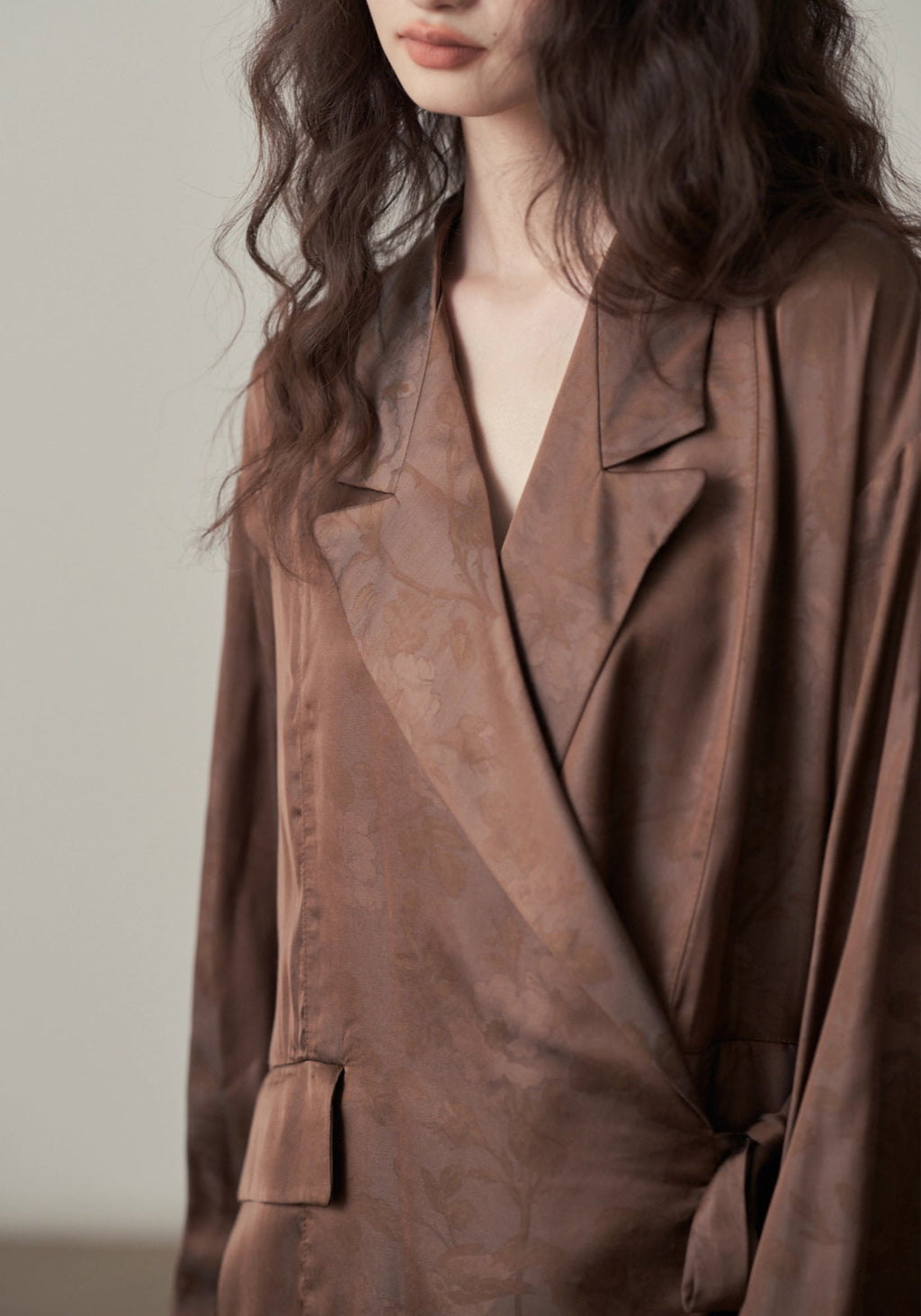 Veste Kimono Satinée Femme | Élégante Veste Ajustable Chic 7