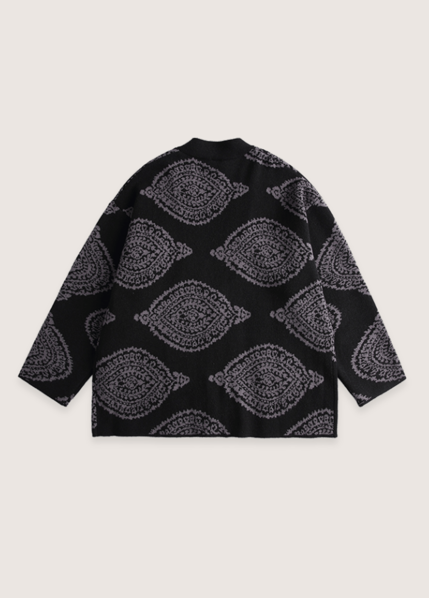 Veste Kimono Unisexe Coton-Polyester | Élégante Coupe Ample avec Motifs Paisley 1