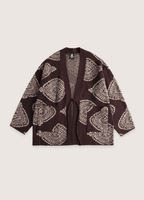 Veste Kimono Unisexe en Coton | Élégante à Motifs Paisley | Confortable et Ample 0