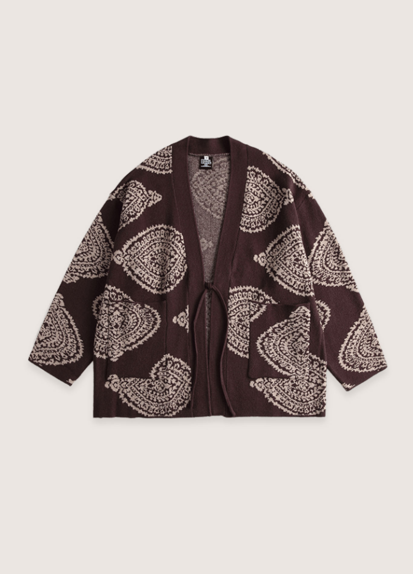 Veste Kimono Unisexe en Coton | Élégante à Motifs Paisley | Confortable et Ample 0