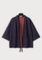 Veste Kimono Unisexe en Denim | Élégante et Réversible pour Mi-Saison 0