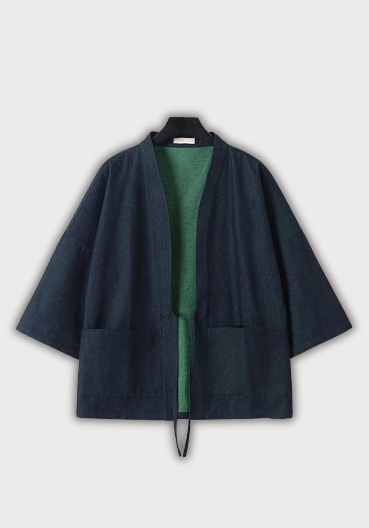 Veste Kimono Unisexe en Denim | Élégante et Réversible pour Mi-Saison 2