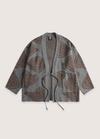 Veste Kimono Unisexe en Tissu Cachemire | Élégante avec Motifs Paisley pour Toutes Saisons 0