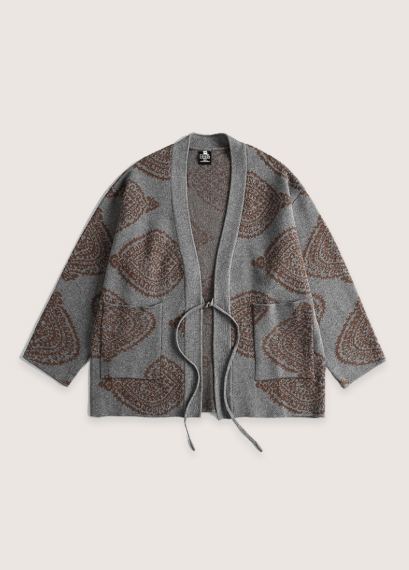 Veste Kimono Unisexe en Tissu Cachemire | Élégante avec Motifs Paisley pour Toutes Saisons 0