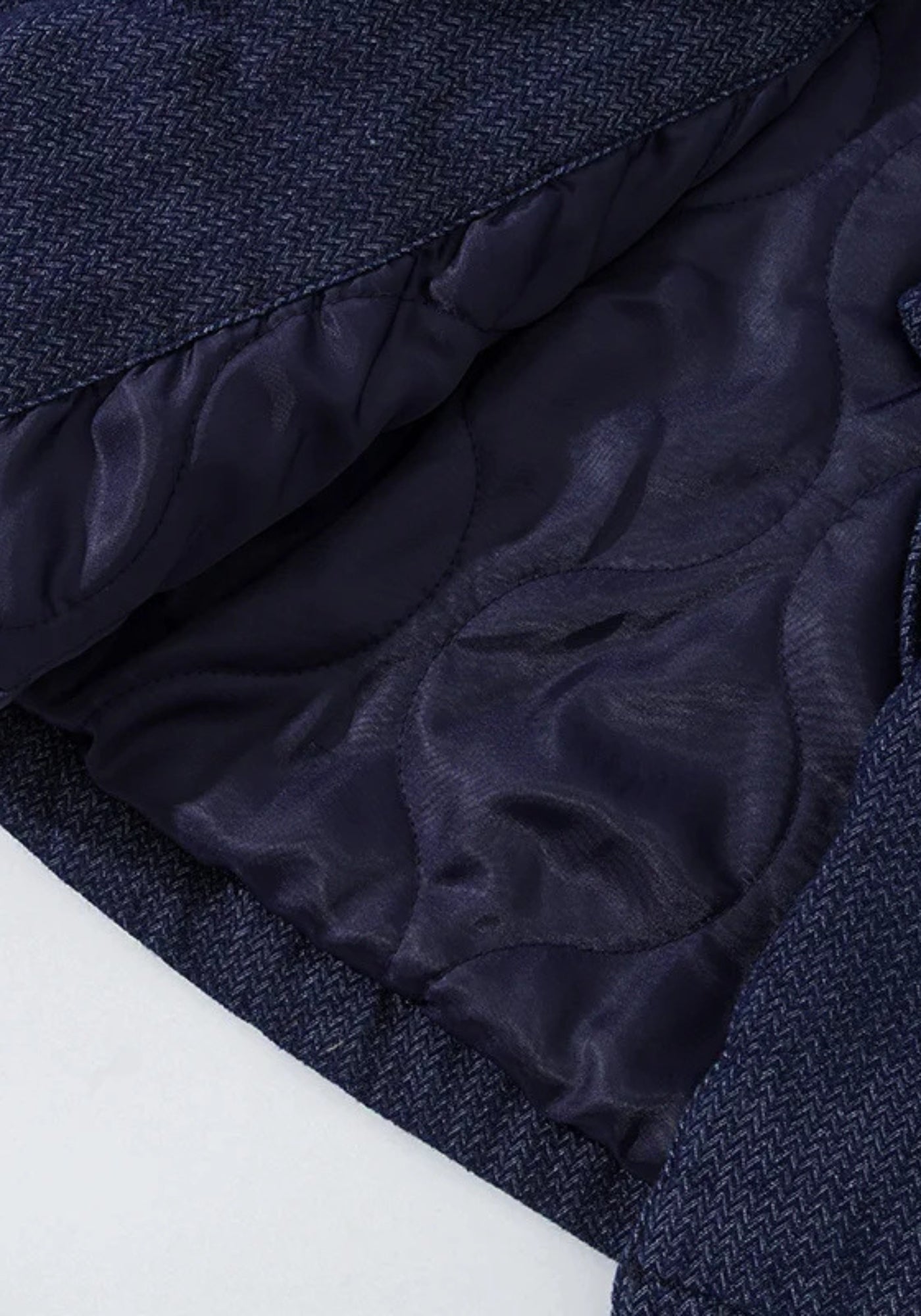 Veste Unisexe en Denim Texturé | Élégante Kimono Matelassée Confortable 5